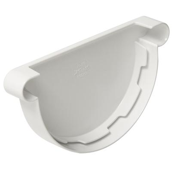 Fond de gouttière à coller pour gouttière 1/2 rond développé 25 coloris blanc