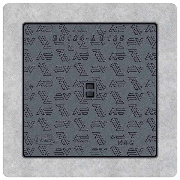 Hydraulique carré couronnés beton 500x500