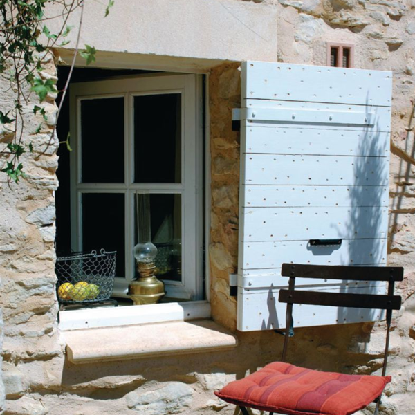 Appui de fenêtre A3 en pierre de Beaulieu naturelle - coloris Olivier - tableau de 62 CM x 35 CM