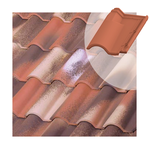 Tuile chatière en terre cuite TB-12 Tejas Borja - coloris Nature Bidasoa - 440 MM x 260 MM