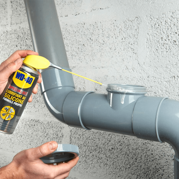 Lubrifiant au silicone WD-40 Specialist pour métal, plastique, caoutchouc, bois - aérosol de 400 ml