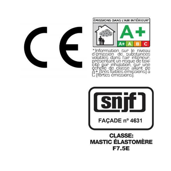 Mastic acrylique pour joints et fissures du bâtiment - Obra - Cartouche de 300 MLT couleur Blanc