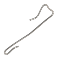 Crochet fixation ardoises - Inox 17% - Talon 5 mm - Ø 2,7 mm - Longueur 11 cm - Boîte de 500