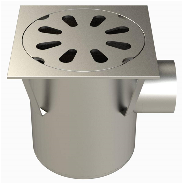 SIPHON 247X247 SORTIE LAT 100 MM 25100L