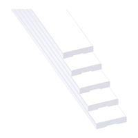 Kit couvre-joints de finition Gypso en MDF enrobé blanc pour châssis à galandage - 100,0 CM x 210,0 CM