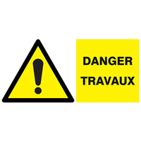 DANGER TRAVAUX 330x200mm