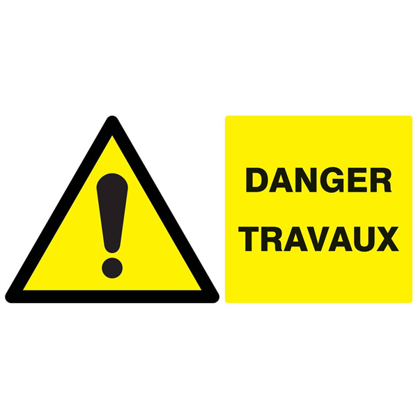 DANGER TRAVAUX 330x200mm