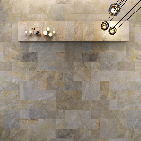 Carrelage extérieur antidérapant effet pierre de Bali - Zéphyr - 60,0 CM x 60,0 CM - ép. 20,00 MM - Grey