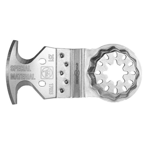 Lame multi-usages pour outil oscillant - Starlock - 3 surfaces de coupe - Matériaux spéciaux