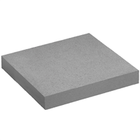 Chapeau de pilier plat en béton décoratif lisse - Gris - 50,0 CM x 50,0 CM x 6,00 CM
