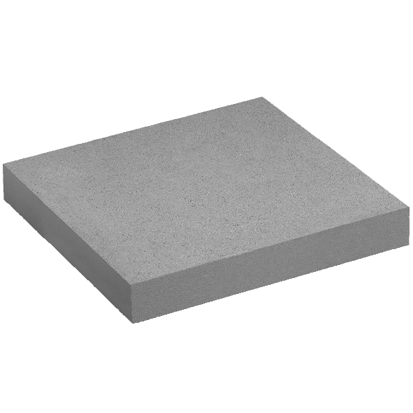 Chapeau de pilier plat en béton décoratif lisse - Gris - 50,0 CM x 50,0 CM x 6,00 CM