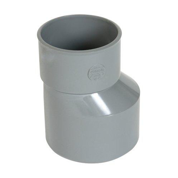 Réduction extérieure excentrée PVC pour évacuation d'eau - mâle/femelle - Ø 100/75 mm