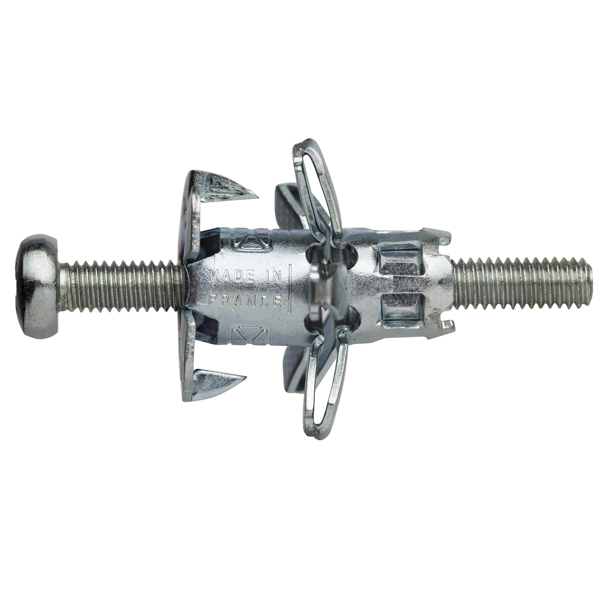 Cheville métallique avec vis Spit Zentech pour plaque de plâtre BA13 - 10x34 mm - boîte de 100