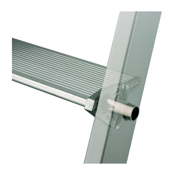 Escabeau 5 marches - MP PRO Tubesca - Hauteur d'accès 3,10 m Hauteur plateau 1,10 m - Alu anodisé