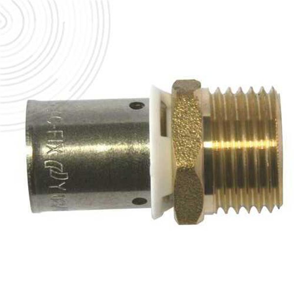 Raccord a sertir male fixe 12 3/8"