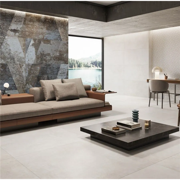 Carrelage sol et mur intérieur effet béton en grès cérame - Esprit - 60,0 CM x 60,0 CM - ép. 9,00 MM - Stick