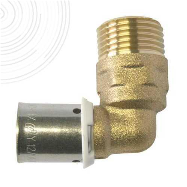 Coude a sertir male 12 1/2"