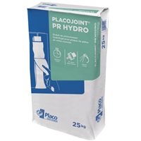 Enduit en poudre hydrofugé H1 Placojoint PR Hydro pour jontoiement en local humide - sac de 25,0 KG