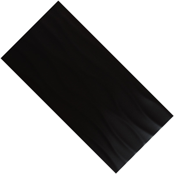Faïence murale TRENDY WAVE EDILIS - Black - 50 CMx25 CM Ép.7,40 MM