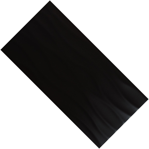 Faïence murale TRENDY WAVE EDILIS - Black - 50 CMx25 CM Ép.7,40 MM