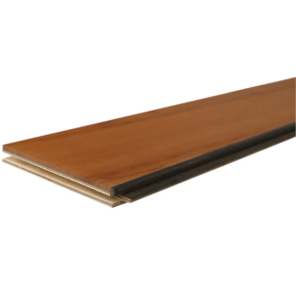Parquet de salle de bain Iroko Navylam + pré-huilé - double joint intégré - 64 MM x 9,00 MM - longueur variable
