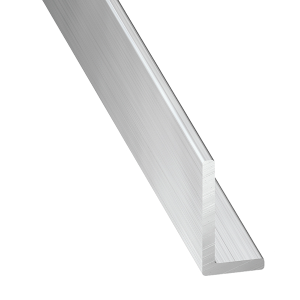 Cornière inégale - Aluminium brut - 20 x 15 mm - épaisseur 1.5 mm - longueur 1 m CQFD 2005-5231