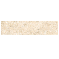 Plinthe carrelage effet pierre en grès cérame pour carrelage Pierre Éternelle beige - 6 x 50 cm