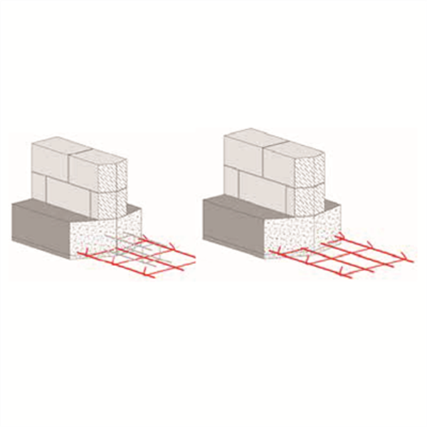 Armature acier Semelle filante plate SF 35 section 8x 35 cm Diam. fil 8 MM