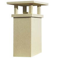 Sortie de toit TRADINOV carrée TCP 70 Pente 64 à 73 % - Ht arrière : 0,80 m