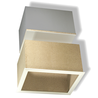 Trappe de combles isolante en bois sans loquet - RE 2020 - blanche - 55 x 55 cm - réhausse 320 mm