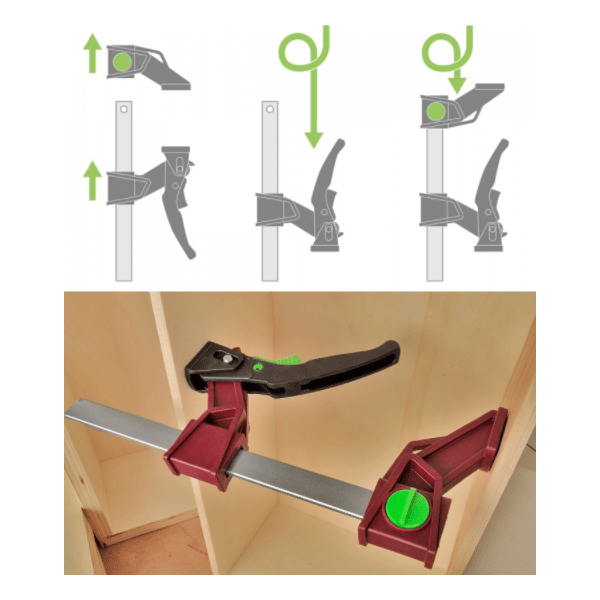 Serre-joint PAL - presse légère à serrage rapide - Piher - longueur 30cm