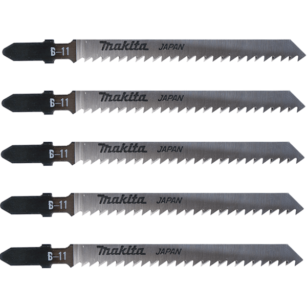 Lame scie sauteuse bois pvc HCS B-11 Makita coupe fine et grossière - Lot de 5