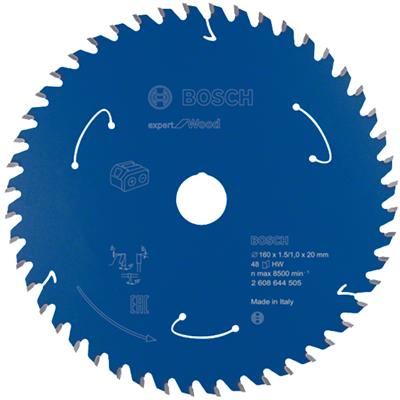 Lame de scie circulaire bois Bosch Expert for Wood 160 x 20 x 1,5 mm 48 dents