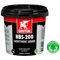 HBS-200 CAOUTCHOUC LIQUIDE POT 1L - ETANCHÉIFIER LES SURFACES À L'EAU ET À L'AIR