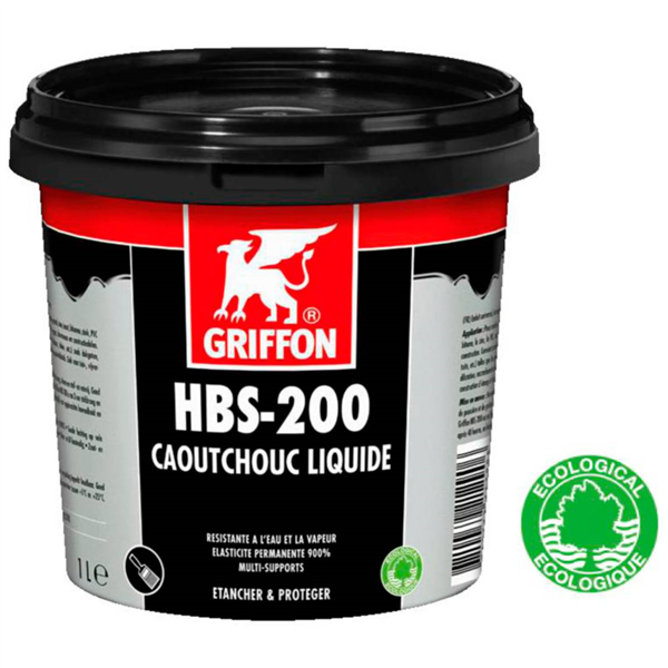 HBS-200 CAOUTCHOUC LIQUIDE POT 1L - ETANCHÉIFIER LES SURFACES À L'EAU ET À L'AIR