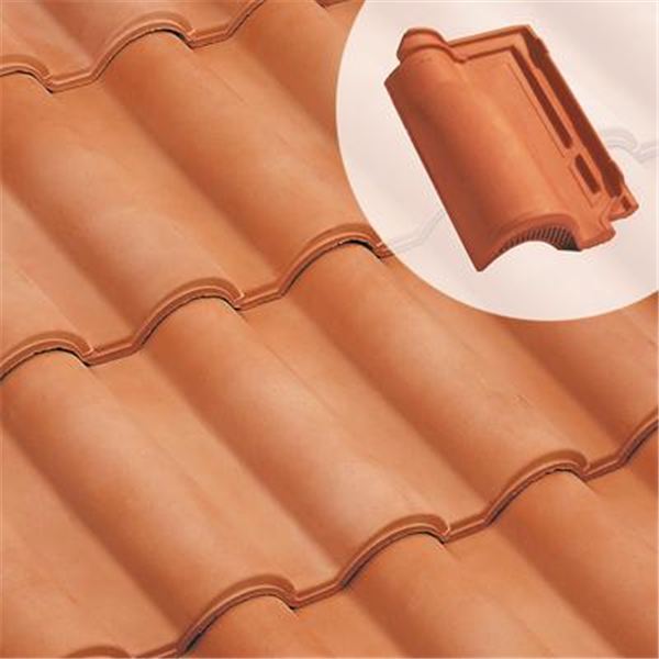 Tuile chatière en terre cuite - Romane Sans - section 21 cm² - Rose flammé