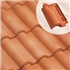 Tuile chatière en terre cuite - Romane Sans - section 21 cm² - Rose flammé
