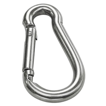 Mousqueton forme poire zingué diamètre 4 mm Levac - lot de 50