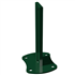Platine avec manchon pour poteau Easyclip - 148 x 125 mm - acier thermolaqué vert RAL6005