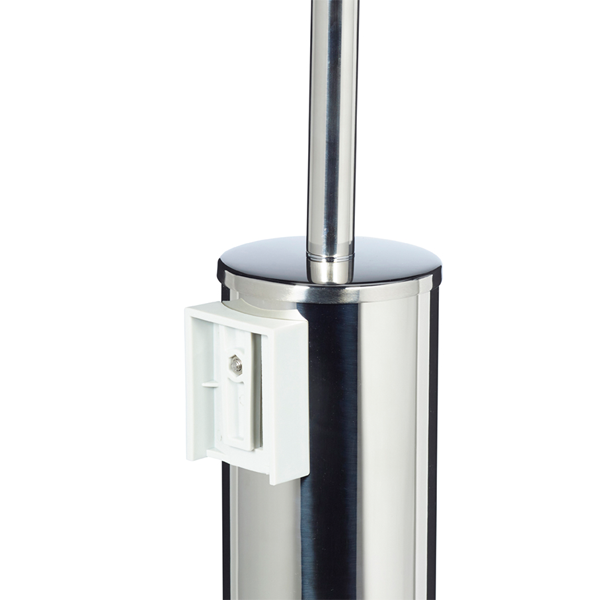 Porte-balayette mural en Inox pour WC - Tulia Rossignol - avec kit de fixation