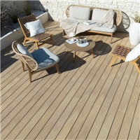 Lame de terrasse en bois composite Atmosphère - Chêne clair - 138 x 23 mm - Longueur 4 m - Silvadec