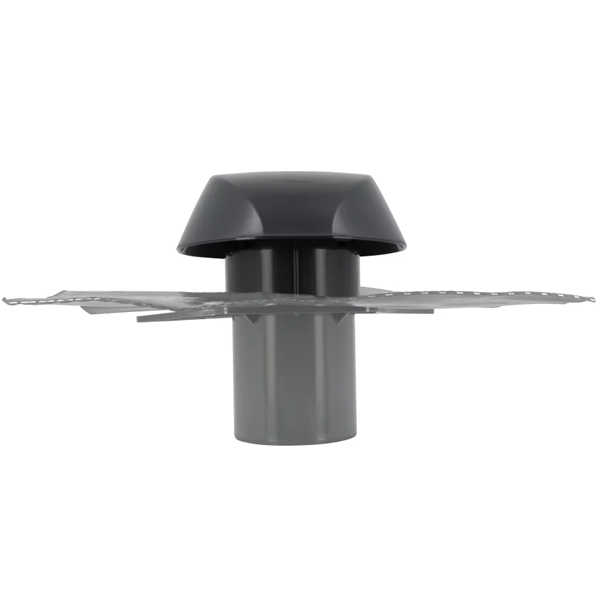 Chapeau de ventilation avec collerette d'étanchéité Nicoll Atemax VVE10 - mâle Ø 100 MM - Anthracite