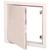 Trappe de visite métallique Gypso en acier zingué avec laquage blanc - passage réel de 465 x 465 MM