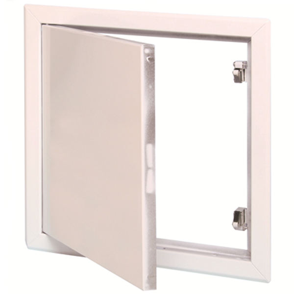 Trappe de visite métallique Gypso en acier zingué avec laquage blanc - passage réel de 465 x 465 MM