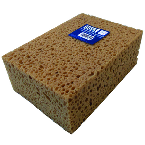 Eponge végétale renforcée Obra pour gros travaux - 14,6 x 9,6 cm