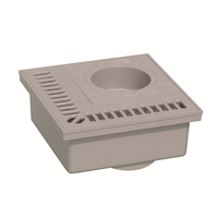 SIPHON DE BALCON 200X200 GRIS