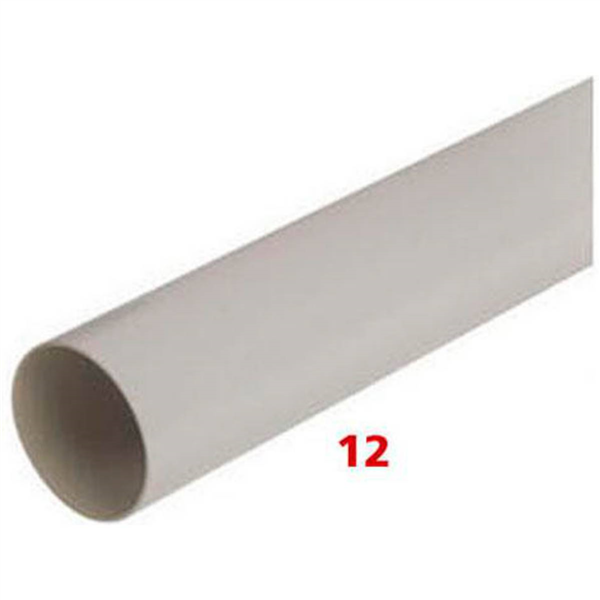 Tube de descente de gouttière rond Nicoll TD100 en Techtan Blanc - diamètre 100 MM - longueur 4 M