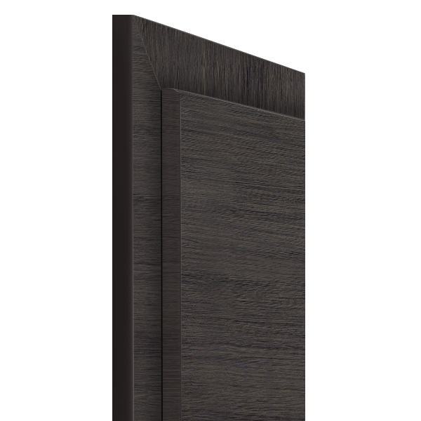 Ébrasement complet anthracite pour porte Verso Structura Mosel Türen - bords carrés - sens droit poussant - 204 x 83 cm - 70 mm