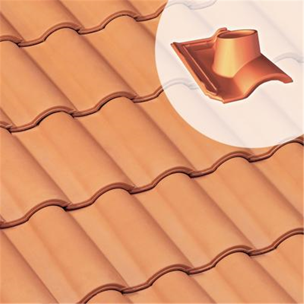 Tuile à douille Gallo Romane - diamètre 120 mm - Ocre