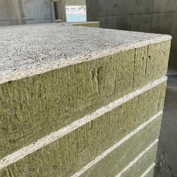 Panneau isolant pour sous-face de dalle béton - Rockfeu Wood B RsD - R 3,40 m².k/w - 2,00 m x 0,60 m - ép. 125 mm